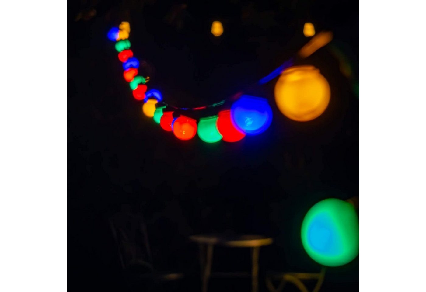 INtrenDU LED-Lichterkette Partylichterkette 20LED bunt von INtrenDU