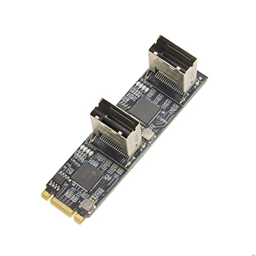 8 Ports Non-RAID SATA III 6Gbp/s auf M.2 B+M Key Adapter PCI-e 3.0 x2 Bandwith von IO Crest