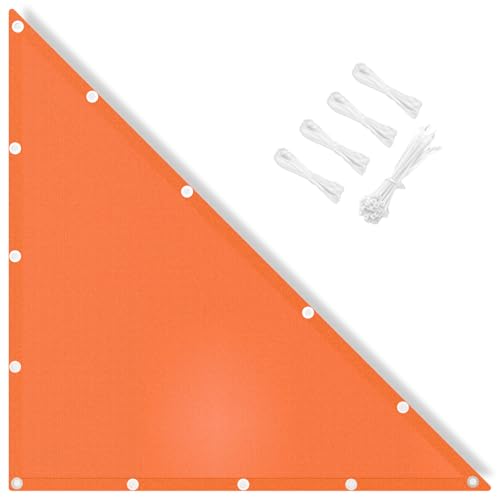IOAOI Sonnensegel, wasserdicht, 1,5 x 1,5 x 2,12 m, rechtes Dreieck, 95 % UV-Block, mit kostenlosem Seil, Sonnenschutz, Markise, Überdachung für Outdoor, Garten, Terrasse, Hof, Rasen, Pergola, Carport von IOAOI