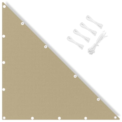 IOAOI Sonnensegel, wasserdicht, 1 x 2 x 2,24 m, rechtes Dreieck, 95 % UV-Block mit kostenlosem Seil, Sonnenschutzmarkise, Baldachin für Outdoor, Garten, Terrasse, Hof, Rasen, Pergola, Carport-Khaki IOAOI Sonnensegel, wasserdicht, 1 x 2 x 2,24 m, rechtes Dreieck, 95 % UV-Block mit kostenlosem Seil, Sonnenschutzmarkise, Baldachin für Outdoor, Garten, Terrasse, Hof, Rasen, Pergola, Carport-Khaki von IOAOI