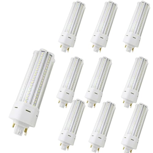 IOEDHW 10er-Pack GX24Q LED-Glühbirnen mit 4-poligem Sockel, Warmweiß 3000 K, 22 W Kompaktleuchtstofflampe für Badezimmer-Lüfter, Küchenhaube, 6000 K-Stecklampe, 360-Grad-Abstrahlwinkel IOEDHW 10er-Pack GX24Q LED-Glühbirnen mit 4-poligem Sockel, Warmweiß 3000 K, 22 W Kompaktleuchtstofflampe für Badezimmer-Lüfter, Küchenhaube, 6000 K-Stecklampe, 360-Grad-Abstrahlwinkel von IOEDHW