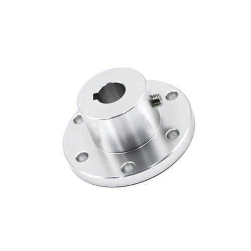 1PCS Flanschkupplung Aluminiumlegierung Durchmesser 5 6 8 10mm 12 14 15 16 18 mm Keilnutkupplung (Color : 15mm keyway, Size : A) von IOFIT