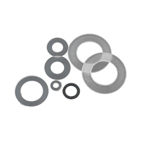 IOFIT Kunststoff-Nylon-Unterlegscheibe M2,5 M3 M4 M5 M6 M8 M10 M12 Plane Spacer Isolationsdichtungen Dichtungsverschluss Ultradünne Kunststoff-Unterlegscheibe (Color : White, Size : 4X8X0.5 100PCS) von IOFIT