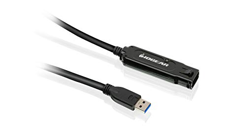 IOGEAR USB 3.0 BoostLinq Active Verlängerungskabel, Typ A (M) auf A (F) – Daisy Chain bis zu 5 – Übertragungsraten bis zu 5 Gbit/s – Plug n Play – GUE310 von IOGEAR