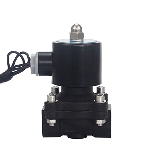 IOGKDUQC AC220V Kunststoff Elektrisches Magnetventil DN15 DN20 DN25 DN32 DN40 DN50 N/C for Wasser Öl Luft DC12V/24V 1St(12v-Energy-Saving Type,DN10) von IOGKDUQC