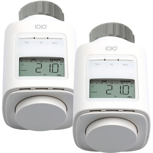 2 Stück IOIO Elektronisches Heizungsthermostat HT 2000/23 | Heizkosten sparen bis 30% | Einfache Installation | Individuell programmierbar | Heizkörperthermostat | Heizkörper Heizungsregler von IOIO
