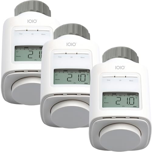 3 Stück IOIO Elektronisches Heizungsthermostat HT 2000/23 | Heizkosten sparen bis 30% | Einfache Installation | Individuell programmierbar | Heizkörperthermostat | Heizkörper Heizungsregler von IOIO