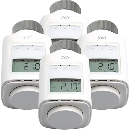 4 Stück IOIO Elektronisches Heizungsthermostat HT 2000/23 | Heizkosten sparen bis 30% | Einfache Installation | Individuell programmierbar | Heizkörperthermostat | Heizkörper Heizungsregler von IOIO