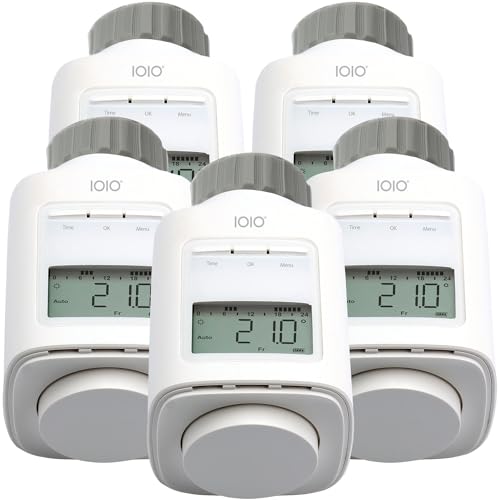 5 Stück IOIO Elektronisches Heizungsthermostat HT 2000/23 | Heizkosten sparen bis 30% | Einfache Installation | Individuell programmierbar | Heizkörperthermostat | Heizkörper Heizungsregler von IOIO