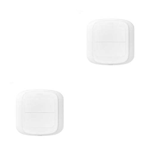 IOIUSKKU 2 Satz von Zigbee Wireless Schalter – Smart Home Automation mit Druckknopf, tragbarer Schalter, Druckknopf Szenenschalter, Push Tuya Smart WiFi, W LAN 2Satz von IOIUSKKU