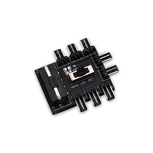 IOIUSKKU Computer Motherboard Fan Hub Kühler Splitter Stecker Erweiterung PC 12V 3pin 2 Level Speed Controller Adapter Regler, Nr.02 IOIUSKKU Computer Motherboard Fan Hub Kühler Splitter Stecker Erweiterung PC 12V 3pin 2 Level Speed Controller Adapter Regler, Nr.02 von IOIUSKKU