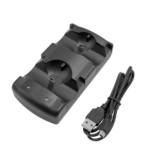 IOIUSKKU Drahtloses Ladegerät, schnelles Aufladen für PS3 und PS Move Controller 4. Kann Zwei PS3 Controller oder Zwei PS Move Aufladen von IOIUSKKU