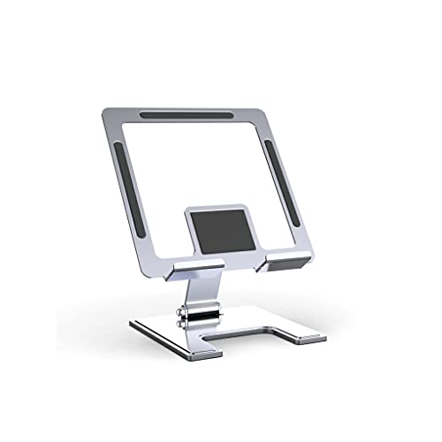 IOIUSKKU Ergonomie Tablet Unterstützung Telefonhalter Desktop Klappständer Verstellbare Metall Lazy Anti Rutsch Halterung Home Schlafzimmer, Silber von IOIUSKKU