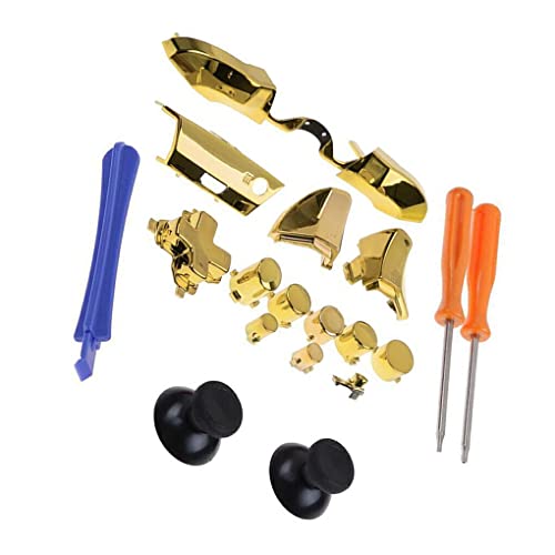 IOIUSKKU Game Controller Bumper Trigger Button Kit LB RB LT RT Gamepad Schraubendreher Hebeln DIY Reparatur Professionelle Wartung Ersatz, Gelb IOIUSKKU Game Controller Bumper Trigger Button Kit LB RB LT RT Gamepad Schraubendreher Hebeln DIY Reparatur Professionelle Wartung Ersatz, Gelb von IOIUSKKU