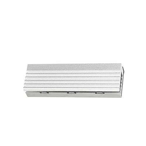 IOIUSKKU Kühler Aluminium Kühlkörper mit Korrosionsschutz, Solid State Drive Kühlkörper, SSD Kühlkörper, M2 Kühlkörper, Silberne Doppelschicht von IOIUSKKU