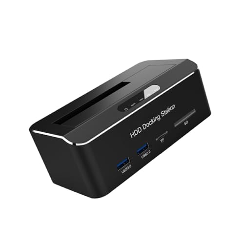 IOIUSKKU Laufwerk Docking Festplattenstation Mehrzweck USB 3.0 Schnelle Übertragung Komfort EU Stecker Verbesserte Ausstattung Computerzubehör von IOIUSKKU