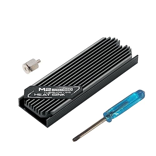 IOIUSKKU M.2 SSD Kühlkörper Solid State Festplatte Aluminium Laufwerk Motherboard Kühler Kühler Wärmeleitpad für PCIE 2280, Nr.03 von IOIUSKKU