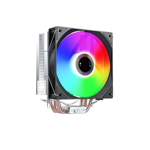 IONQXIDLD ZM400 Snap-on CPU-Luftkühlungskühler 4 Heatpipes Direktberührung Bunter Lichteffekt 12cm Lüfter 115X(ZM400 Clip on Version) von IONQXIDLD