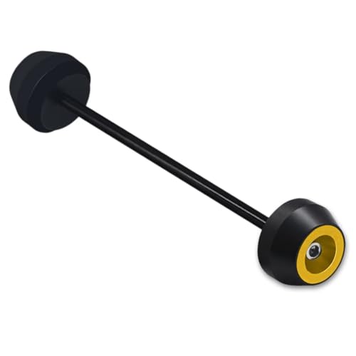 IORQWEW K Für Z650 2017 2018 2019 2020 2021 2022 2023 2024 Für Z650RS 2023 2024 Motorrad Vorne Hinten Rad Gabel Achse Sliders Crash Rad Fallen Protector Pad(Yellow,Rear) von IORQWEW
