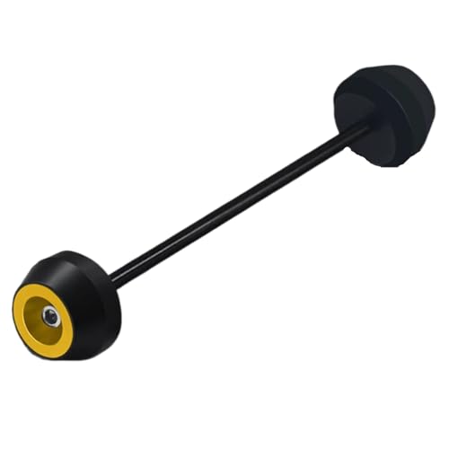 IORQWEW Sturzpads Für F750GS 2019 2020 2021 2022 2023 2024 Motorrad Modifizierte Teile Zubehör Vorne Hinten Rad Achse Gabel Crash Sliders Falling Protector Pad(Yellow,Front) von IORQWEW