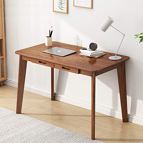 IOTXY Holz Kleiner Schreibtisch mit Schubladen - Computertisch im Heimbüro, Walnuss, 100cm IOTXY Holz Kleiner Schreibtisch mit Schubladen - Computertisch im Heimbüro, Walnuss, 100cm von IOTXY