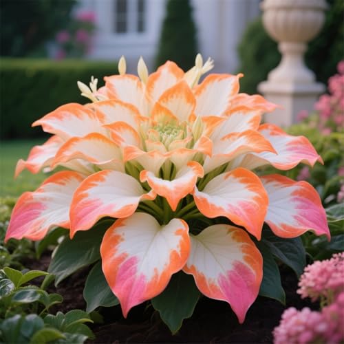 Hosta zum Anpflanzen-Funkien-Rhizom-Pflanztopf, Geeignet FüR AnfäNger, Staudenbepflanzung-6Rhizome-B von IOUPLIUKDF