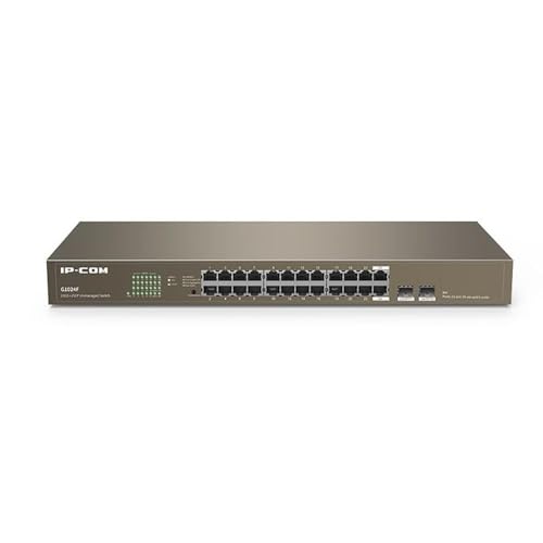 IP-COM 831525 Gigabit Ethernet Switch 24 Ports + 2 Ports SFP Layer 2 Unmanaged, G1024F Gold IP-COM 831525 Gigabit Ethernet Switch 24 Ports + 2 Ports SFP Layer 2 Unmanaged, G1024F Gold von IP-COM