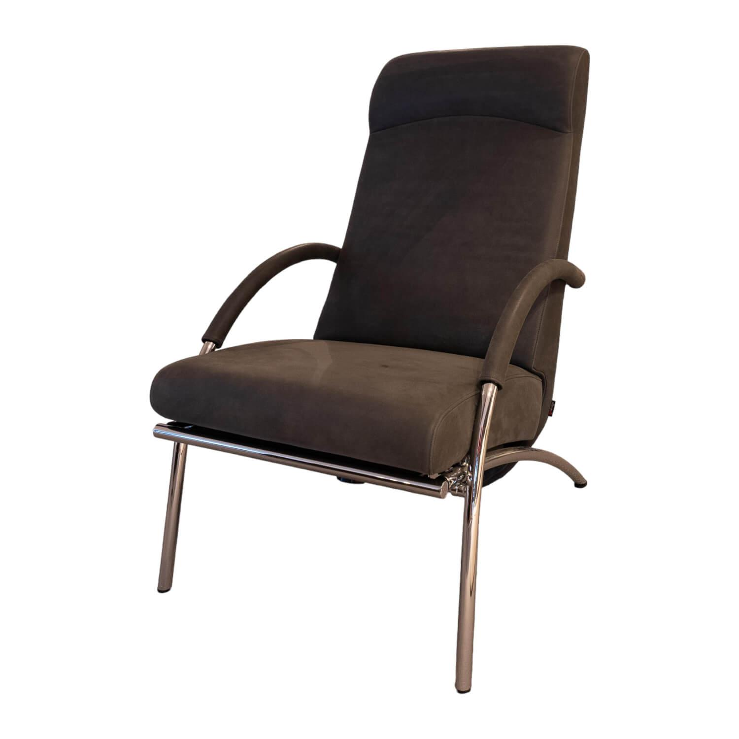 Sessel Curve Leder Yava Vulcano Kat. 2 Gestell Metall Sessel Curve Leder Yava Vulcano Kat. 2 Gestell Metall von IP Design