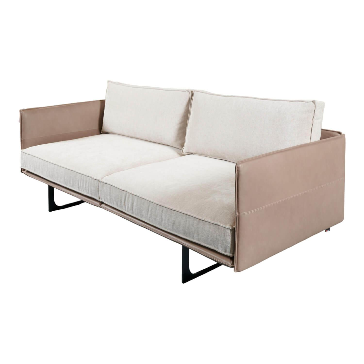 Sofa Cube Air Mit Kissen Bezug Leder Provence Achat Braun Bezug Stoff Ferrara 17... von IP Design
