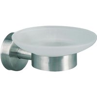 Seifenschale Axial mit Wandhalter, Edelstahl matt Seifenschale Axial mit Wandhalter, Edelstahl matt von IP SOLUTIONS