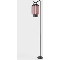 IP44.DE Qu LED Akkuleuchte mit Pin Erdspieß jet black (schwarz), Glas: Rosé von IP44.DE