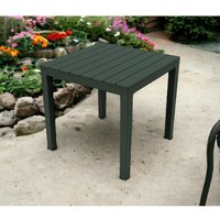 Quadratischer Gartentisch Farbe: schwarz 78x78x72cm Modell: bali Ipae Progarden von IPAE PROGARDEN