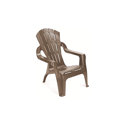 Stapelbarer Monoblock-Sessel, mit Armlehnen, Made in Italy, 75 x 86 x 86 cm, Farbe anthrazit von IPAE