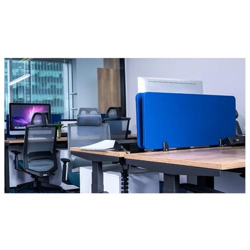 IPAGSEFWE Desktop-Trennwand, Schreibtisch-Sichtschutz-Trennwand, Blau, mehrere Größen(60x30CM) von IPAGSEFWE
