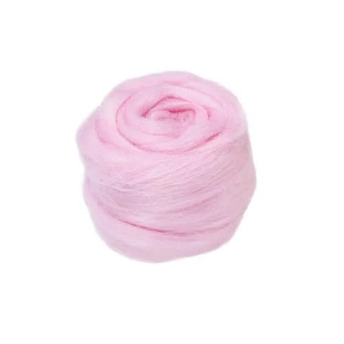 IPAGSEFWE Kardierte Wolle zum Filzen, Filzwolle Roving Nadelfilzen Zubehör DIY Handwerk Material Multicolor 50g(Color 4) von IPAGSEFWE