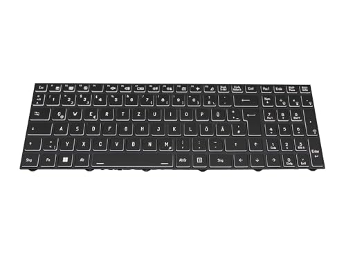 IPC-Computer Clevo 6-79-PD50SNEGK-xxx Original Tastatur DE (deutsch) schwarz/schwarz mit Backlight für PD7x von IPC-Computer