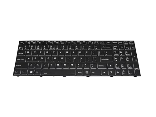 IPC-Computer Clevo 6-80N15Z1-01A-1 Original Tastatur US (englisch) schwarz/schwarz mit Backlight für PB7x, NH7xx von IPC-Computer