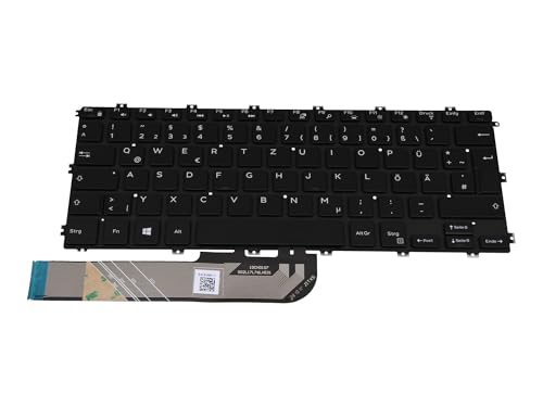 Dell JWPXC Original Tastatur DE (deutsch) schwarz mit Backlight für Inspiron 15 (7586), Latitude 14 (3490) von IPC-Computer