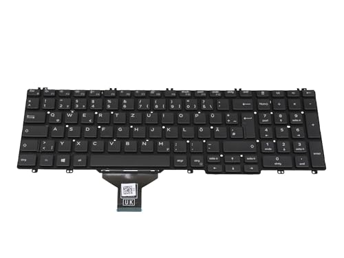 Dell RWWYV Original Tastatur DE (deutsch) schwarz für Precision 3550, Precision 3540, Precision 3541, Precision 3551 von IPC-Computer