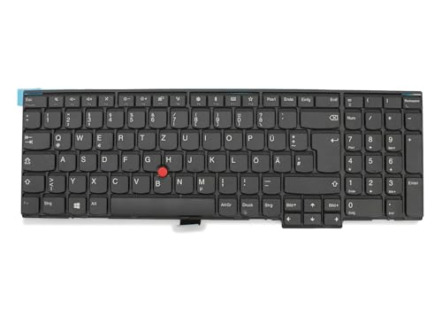 IPC-Computer Lenovo 01AX663 Original Tastatur DE (deutsch) schwarz/schwarz matt mit Mouse-Stick für ThinkPad L570 (20J8/20J9) von IPC-Computer
