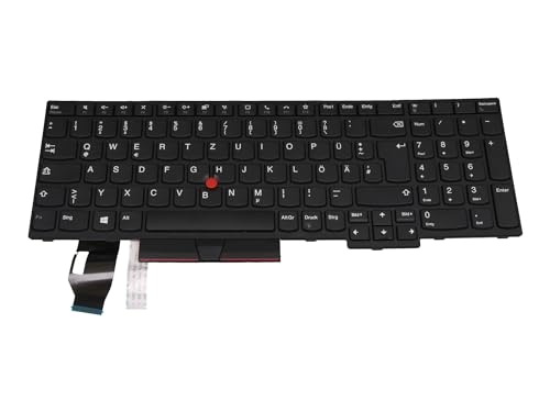 IPC-Computer Lenovo 5N20V78155 Original Tastatur DE (deutsch) schwarz/schwarz matt mit Mouse-Stick für ThinkPad P15s (20T4/20T5), ThinkPad T15 Gen 2 (20W4/20W5) von IPC-Computer