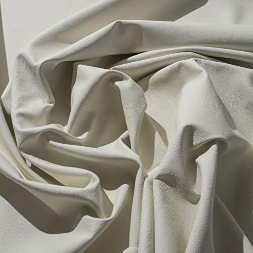 IPEA Ausschnitte aus echtem Leder Größen – gehämmerte Oberfläche – halbe Mantel ca. 2,2 m² – Farbe Milchweiß von IPEA
