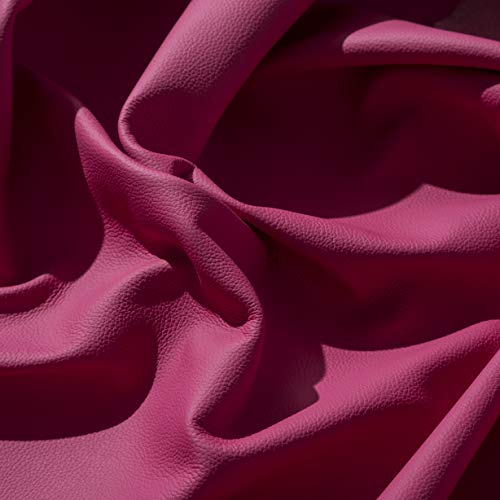 IPEA Ausschnitte aus echtem Leder Größen – gehämmerte Oberfläche – Halbmantel ca. 2,2 m² – Farbe Fuchsia von IPEA