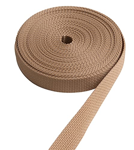 IPEA Rollladengurt aus Polypropylen, sehr widerstandsfähig, 7,5 m Länge, hergestellt in Italien, Seil für Fenster und Türen, Breite 20 mm, Beige von IPEA