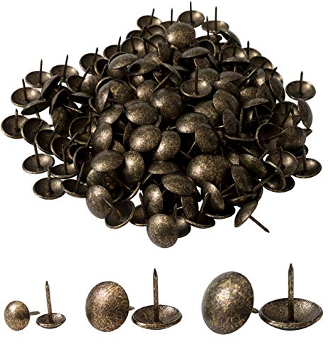 IPEA Tapetennägel - 200 Stück - Bolzen Deko Nieten für Möbel Dekoration Bekleidung - Metall Nadeln für Sessel - Farbe Antik Gold - 20 x 12 mm IPEA Tapetennägel - 200 Stück - Bolzen Deko Nieten für Möbel Dekoration Bekleidung - Metall Nadeln für Sessel - Farbe Antik Gold - 20 x 12 mm von IPEA