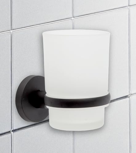 IPEA Zahnputzbecher Selbstklebender zur Wandmontage - Kein Bohren erforderlich - Modernes Design - Zahnbürstenhalter für Zahnbürsten und Zahnpasta für Bad, Dusche, Zuhause – Schwarz-Halterung zur Wand IPEA Zahnputzbecher Selbstklebender zur Wandmontage - Kein Bohren erforderlich - Modernes Design - Zahnbürstenhalter für Zahnbürsten und Zahnpasta für Bad, Dusche, Zuhause – Schwarz-Halterung zur Wand von IPEA
