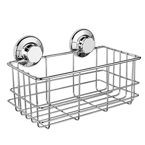 IPEGTOP Suction Cup Deep Shower Caddy Bath Wall Shelf for Large Shampoo Shower Gel Holder Bathroom Storage - Rustproof Stainless Steel IPEGTOP Suction Cup Deep Shower Caddy Bath Wall Shelf for Large Shampoo Shower Gel Holder Bathroom Storage - Rustproof Stainless Steel von IPEGTOP