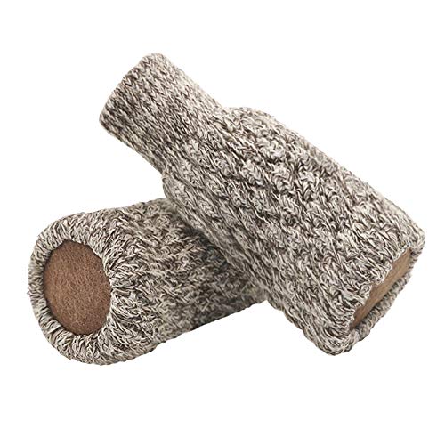 24 Stück Stuhlsocken Stuhlbeinschoner doppelt gestrickt verdickte Möbelschuhe Stuhlbeinsocke rutschfeste Unterlage Fußbodenschoner Möbel Socken Tisch Stuhl Bodenschutz Kappe Floor Protector von IPENNY