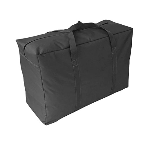 IPENNY Super Groß Aufbewahrungstasche 600D Oxford Tragetasche Wasserdichte Reißverschlusstasche für Bettwäsche Bettdecken Kissen und Kleidung 85cm x 55cm x 33cm von IPENNY