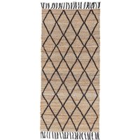 2x Teppich aus natürlichem Material schwarz 70x140 cm 2x Teppich aus natürlichem Material schwarz 70x140 cm von IPERBRIKO